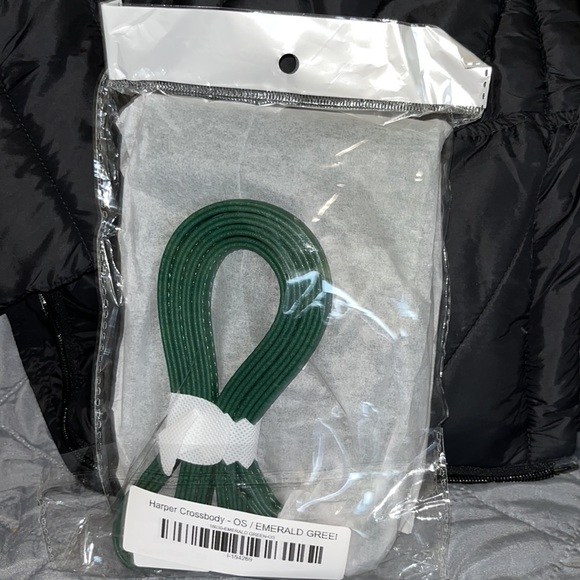 ๐ NWT K Carroll Harper emerald green croc crossbody. RFID PROTECTED CARD SLOTS - Picture 10 of 10